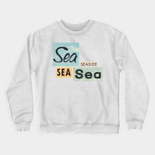 Vintage Typography Seaside Crewneck Sweatshirt